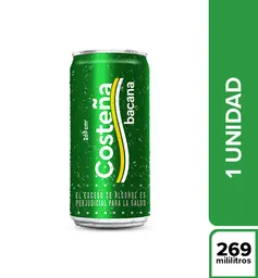 Costeña Bacana Cerveza Lata 269 Ml X1