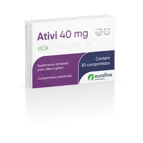 Ativi 40 Mg - Suplemento Alimenticio Para Perros Y Gatos
