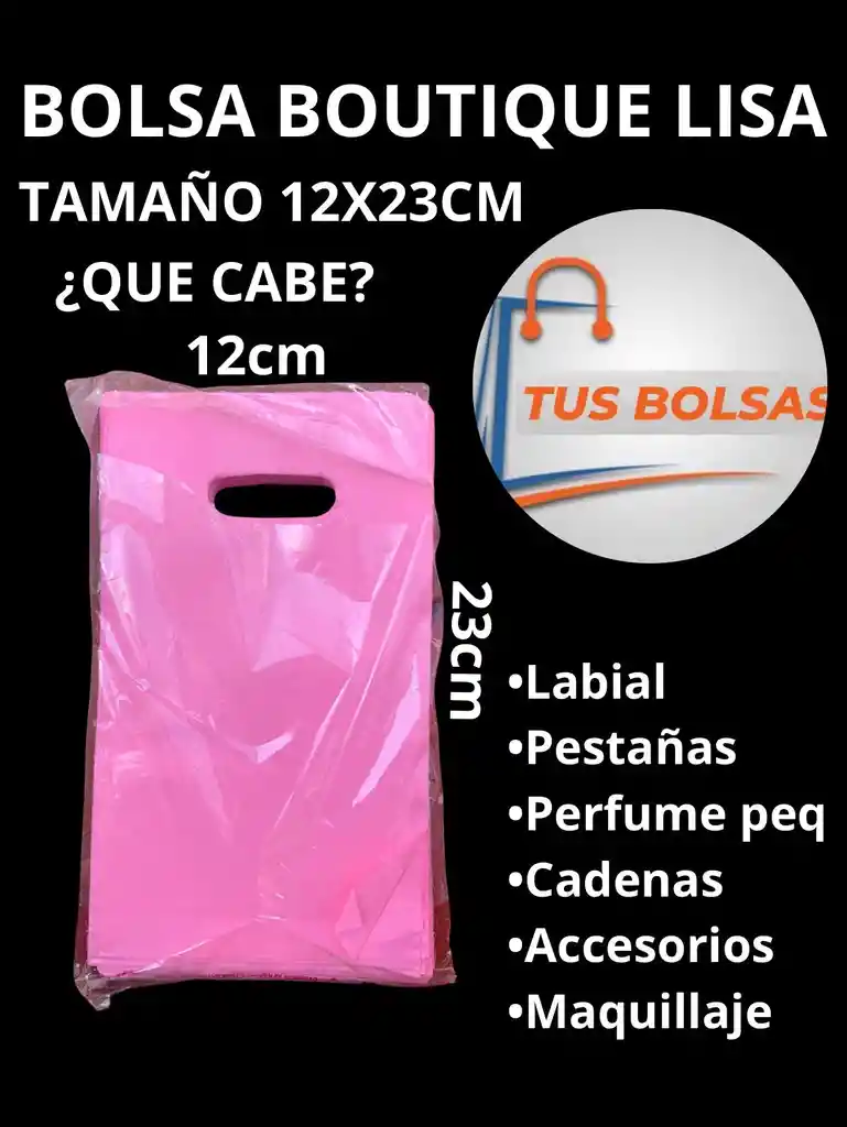 Bolsas Tipo Boutique Lisas 12x23cm - Rappi