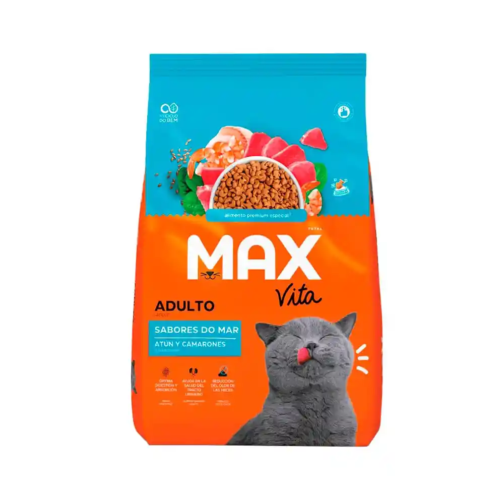 Max Vita Gato Adul Sabor Del Mar Atun & Camaron 3kg