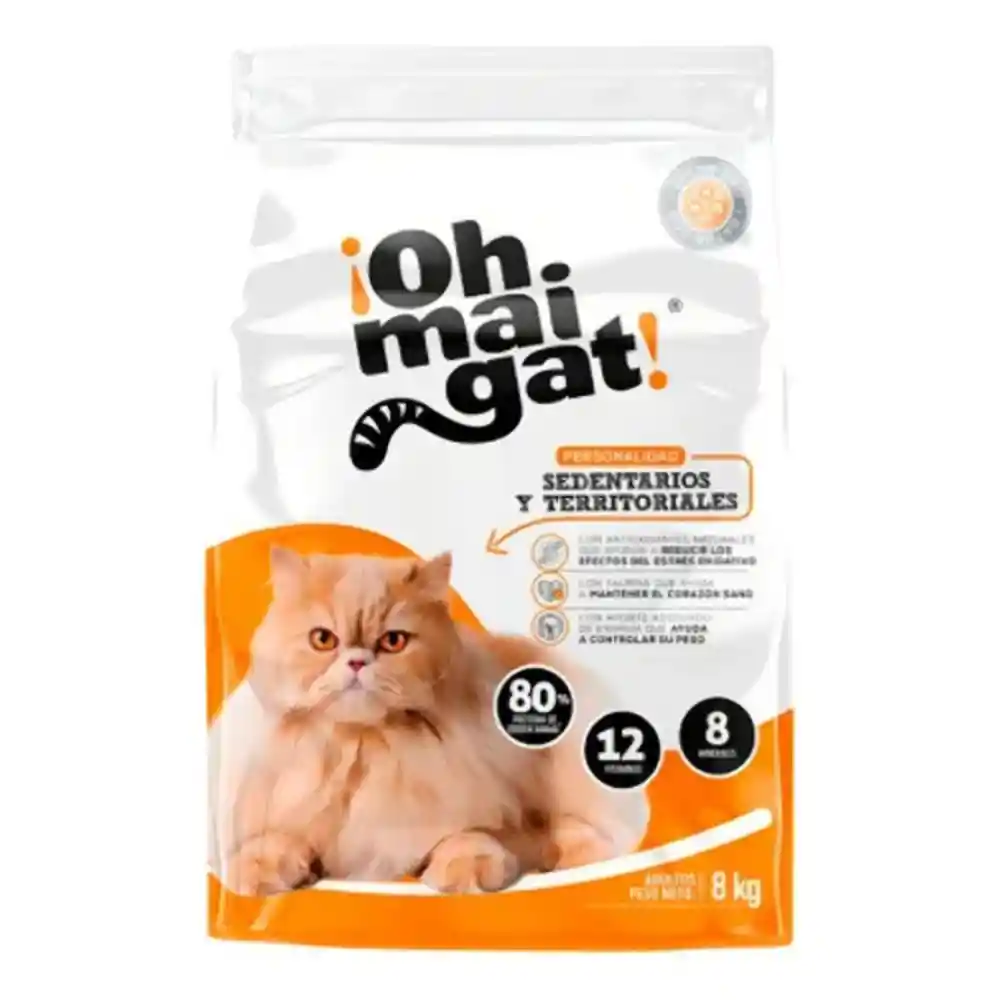 Ohmaigat Alimentos Para Gato Adulto Sedentarios 8kg