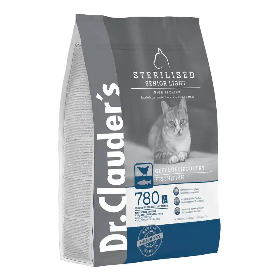 Dr. Clauder's Alimento Para Gato Senior Light Esterilizado 10 Kilos