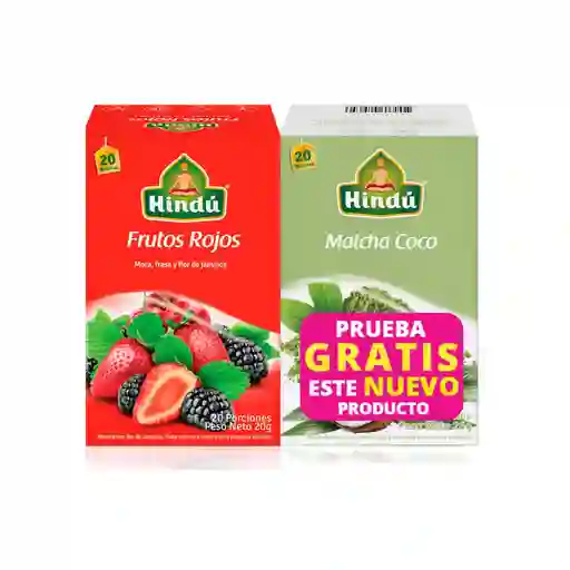 Oferta Inf Frutos Rojos Hindu Gratis Té Matcha Coco (20 Gr)