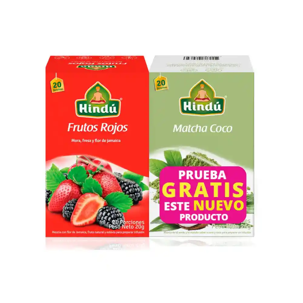 Oferta Inf Frutos Rojos Hindu Gratis Té Matcha Coco (20 Gr)