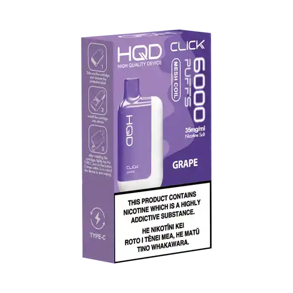 Hqd Click 6.000 Puffs Grape