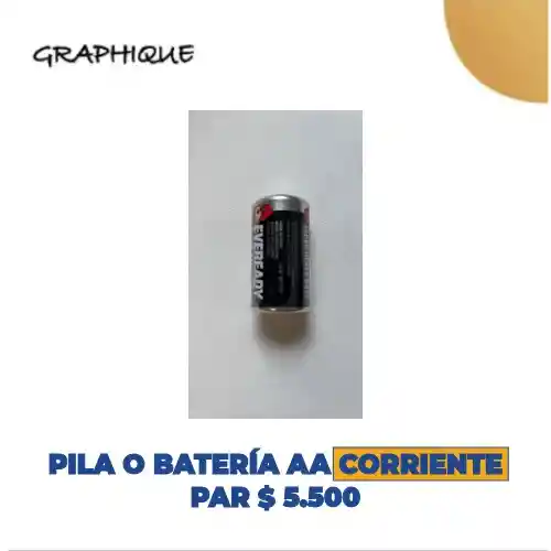 Pila O Batería Aa Corriente Par