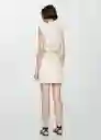 Vestido Giorgi Offwhite Talla L Mujer Mango