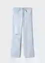 Pantalón Jean Straight Bleach Talla 18 Mango Teen Girl Mango