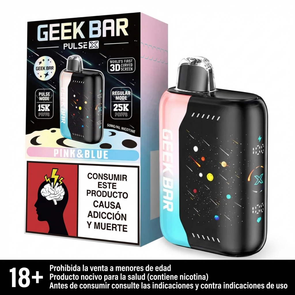 Vape Geek Bar Pulse X Pink And Blue 25.000 Puffs - Rappi