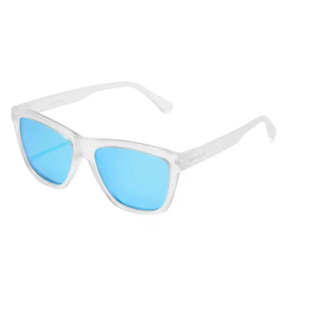 Gafas De Sol Hawkers One Ls Polarizado Con Marco Transparente Con Lunas Azul Espejado - 54 Mm