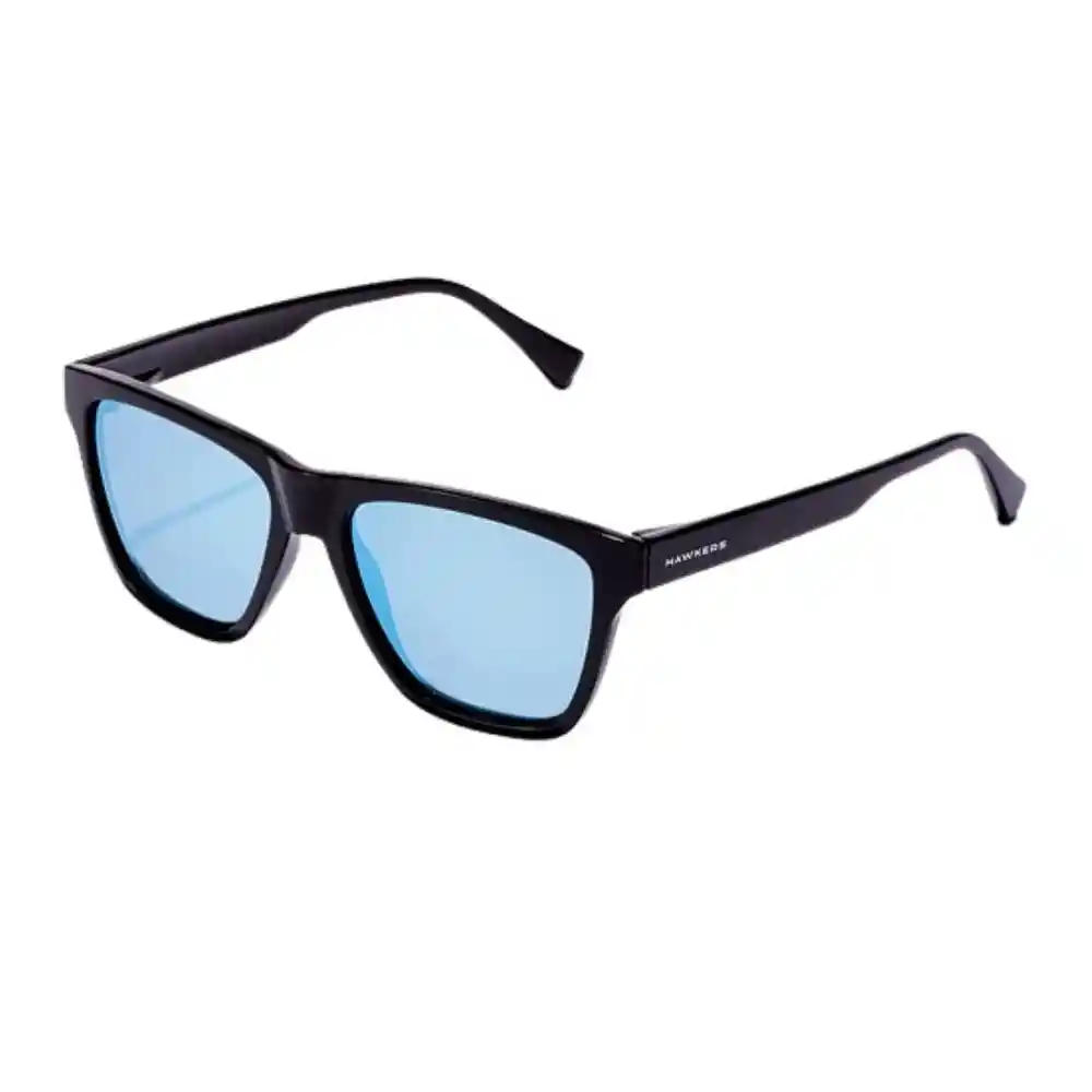Gafas De Sol Hawkers One Ls Rodeo Polarizado Con Marco Negro Y Lunas Celestes - 53 Mm