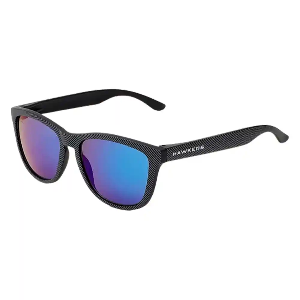 Gafas De Sol Hawkers One Carbono Polarizado Color Negro Con Lunas Azules - 54 Mm