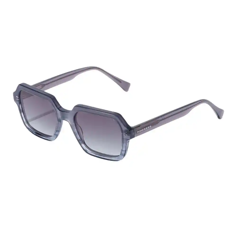 Gafas De Sol Hawkers Minimal Con Marco Gris Transparente Y Lunas Negras - 52 Mm