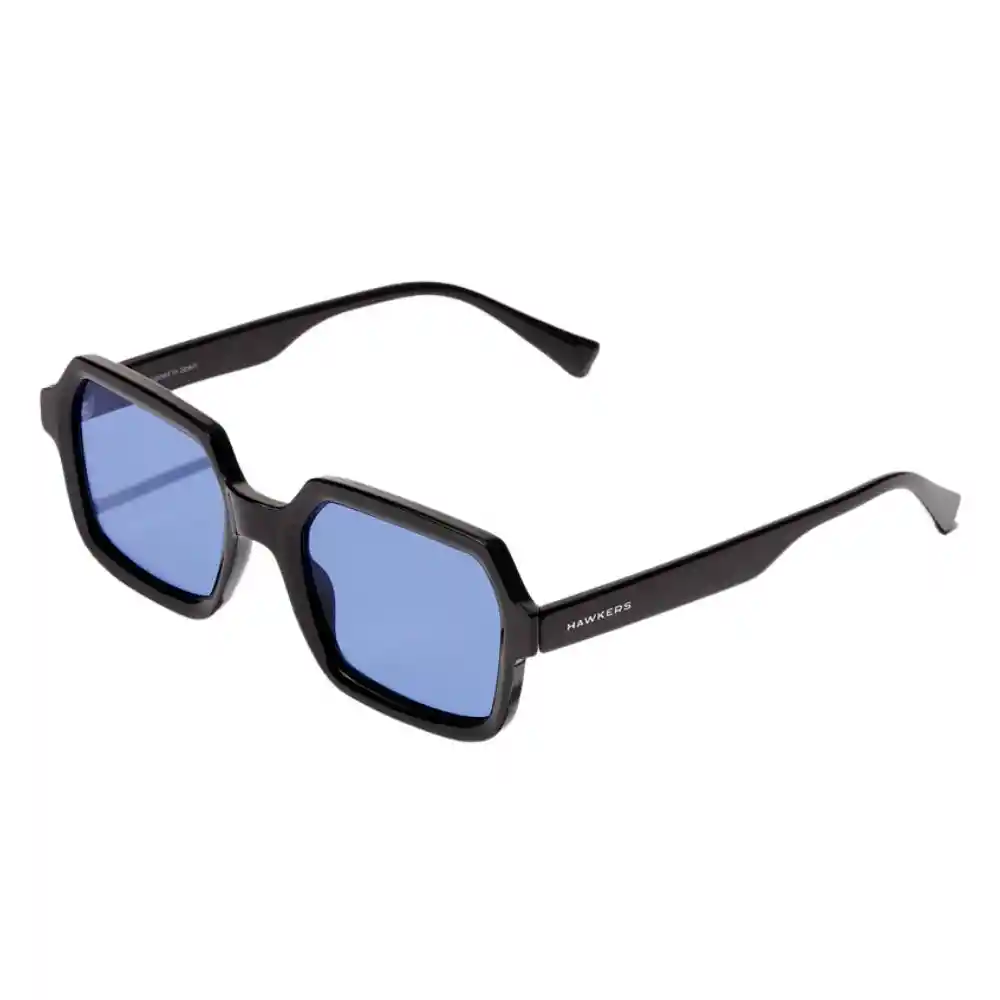 Gafas De Sol Hawkers Minimal Max Con Marco Negro Y Lunas Azules - 62 Mm