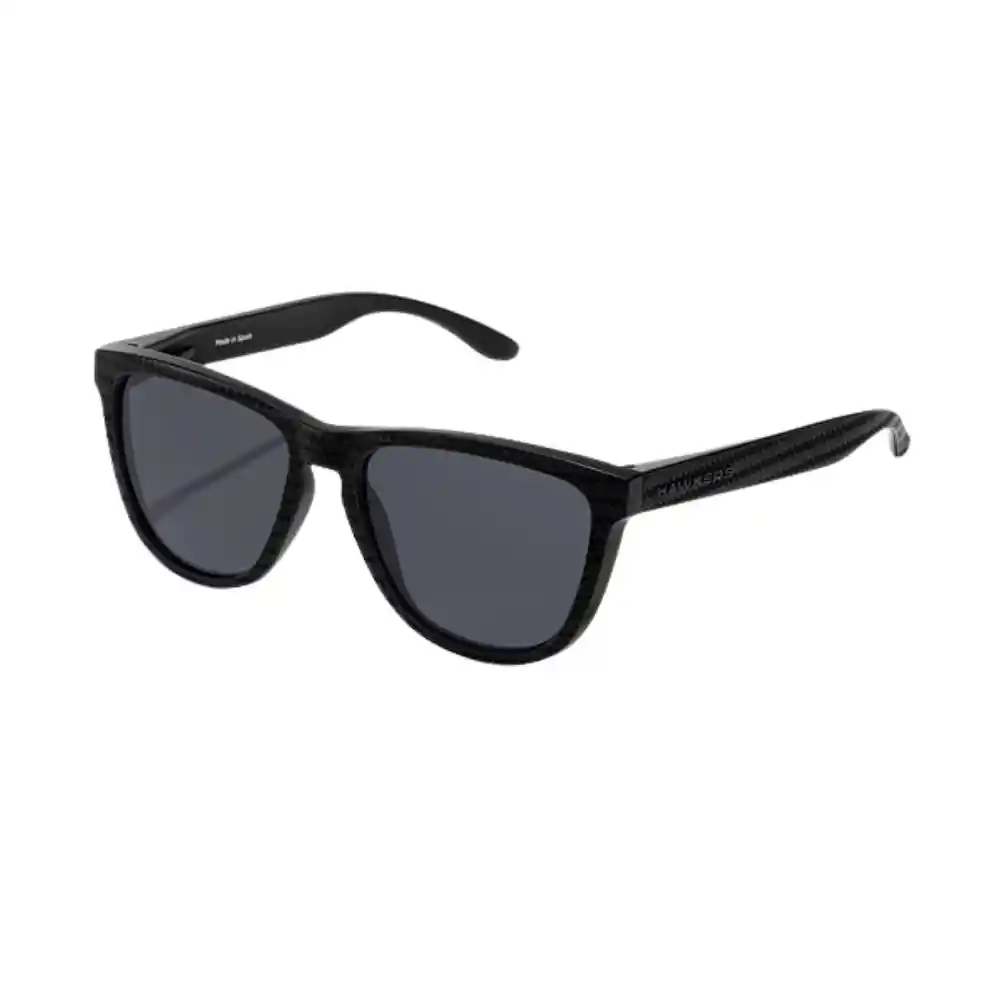 Gafas De Sol Hawkers One Raw Carbono Polarizado Con Marco Negro Estamapado Y Lunas Negras - 54 Mm