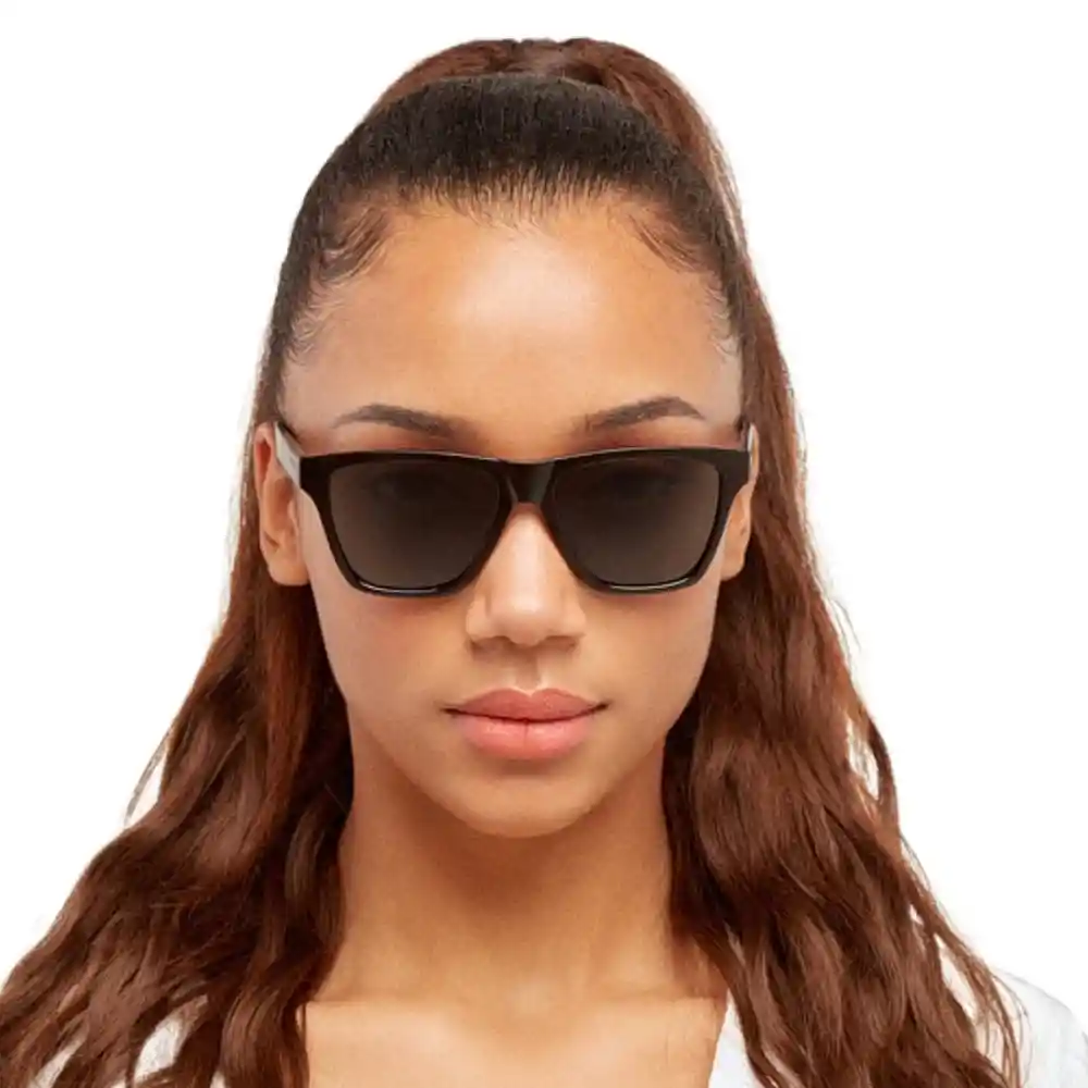 Gafas De Sol Hawkers One Ls Rodeo Polarizado Con Marco Negro Y Lunas Azules - 53 Mm