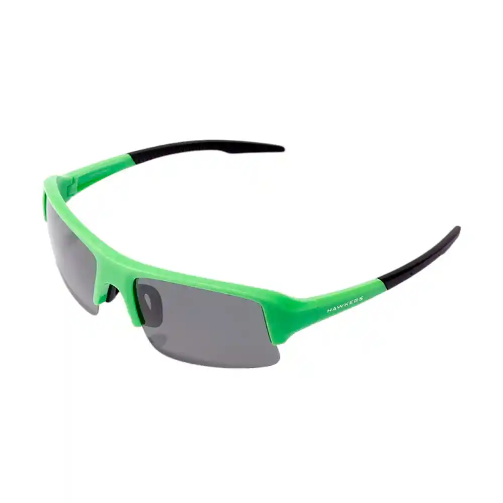 Gafas De Sol Deportivos Hawkers Bat Polarizados Con Marco Verde Y Lunas Negras - 67 Mm