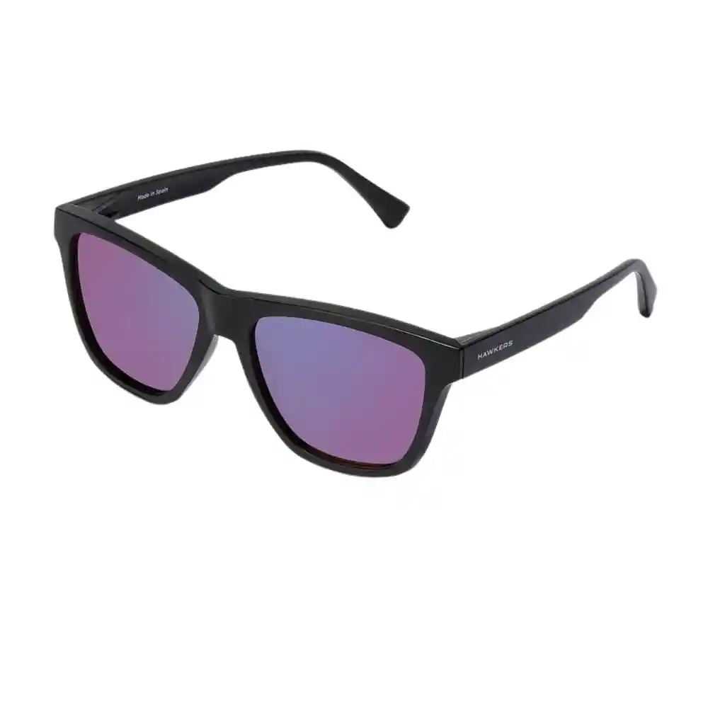 Gafas De Sol Hawkers One Ls Raw Polarizado Con Marco Negro Y Lunas Moradas - 54 Mm
