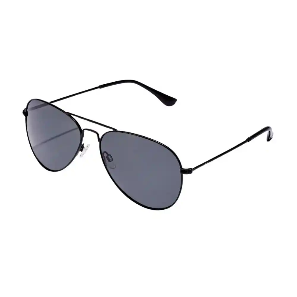Gafas De Sol Hawkers Hawk Polarizado Con Marco Negro Y Lunas Gris - 61 Mm