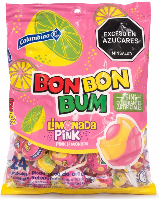 Bon Bon Bum Limonada Rosa X 24 Und - Rappi
