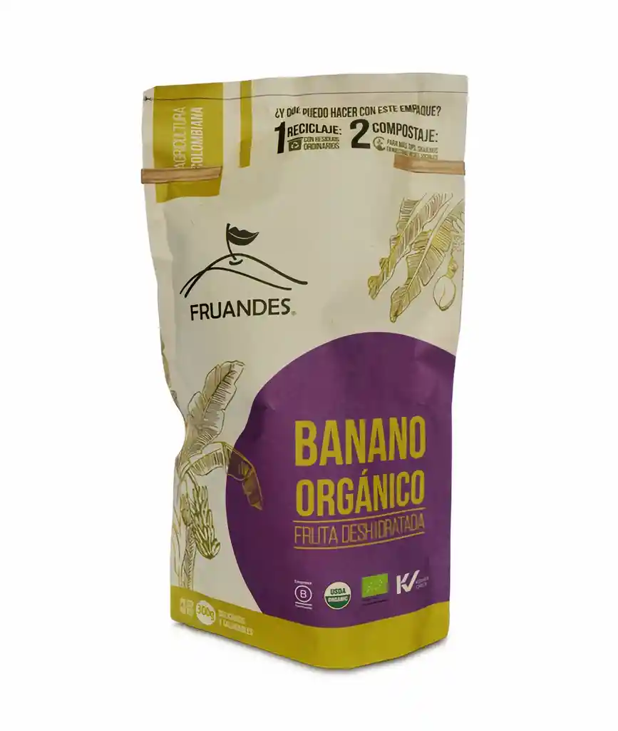 Fruandes Banano Deshidratado Organico