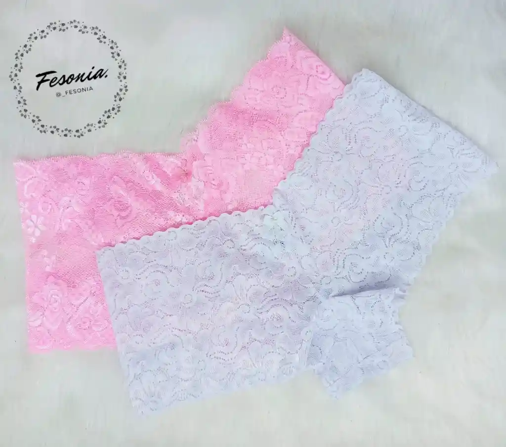 Duo De Cachetero Talla M (rosado Y Blanco)