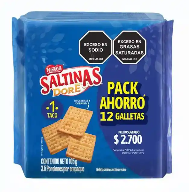 Galletas Saltinas Dore X105g