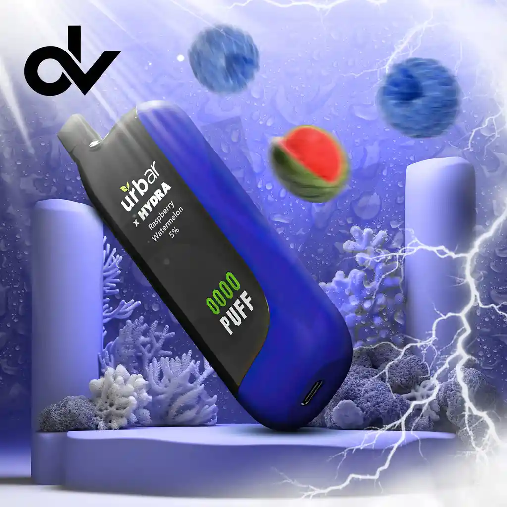 Vape Recargable Urbar X Hydra Puff Counter - 5.000 Puff - Very Berry Ice - 5% Nicotina