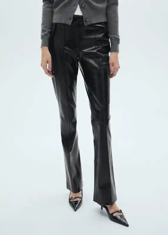 Pantalón Georgia Negro Talla 40 Mujer Mango