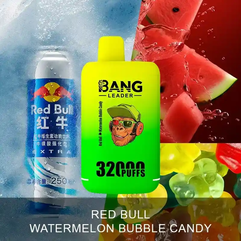 Vapeador Bang Leader Red Bull-watermelon Bubble Candy 32.000 Puffs