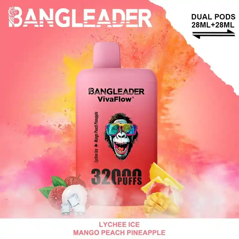 Vapeador Bang Leader Lychee Ice-mango Peach Pineapple 32.000 Puffs