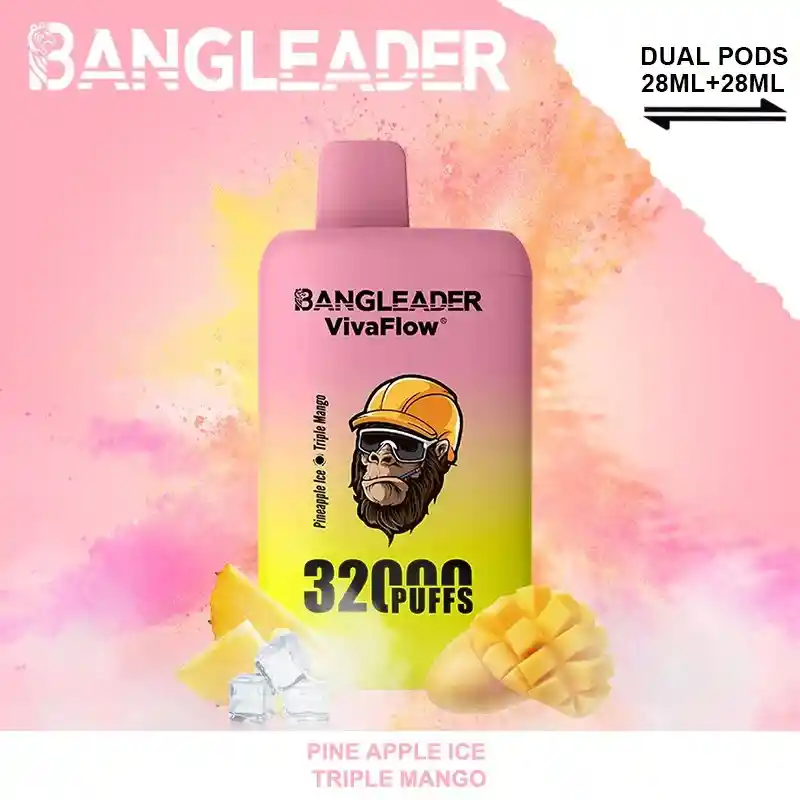 Vapeador Bang Leader Pine Apple Ice-triple Mango 32.000 Puffs