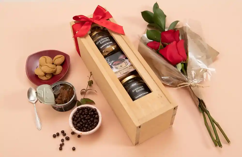 Dulce Para Tu Corazón Con Flores (ancheta - Regalo - Dulces)