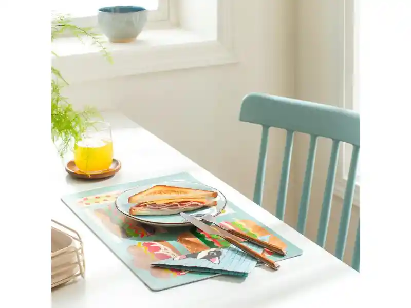 Set 6 Individuales Con Diseño U