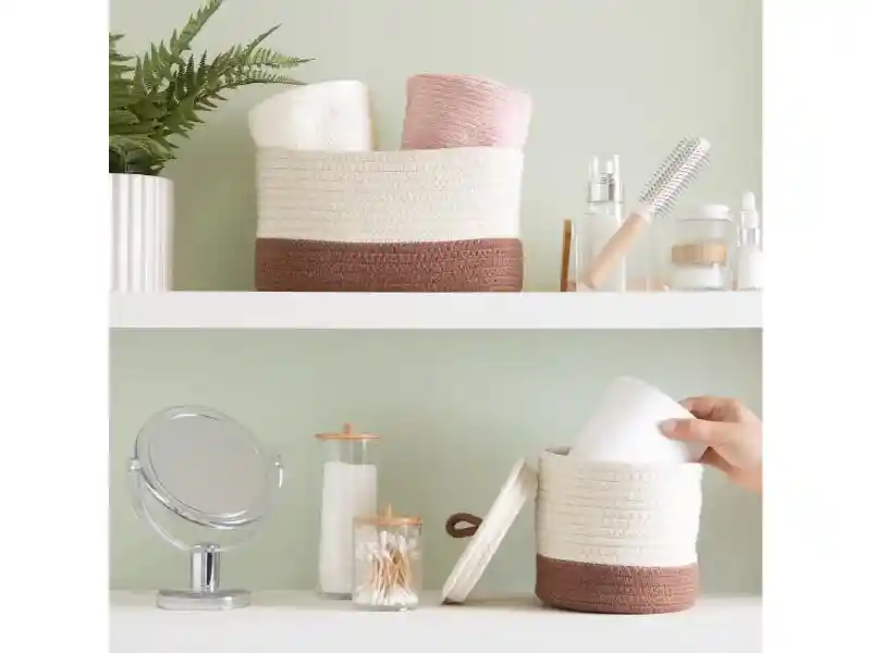 Canasto Organizador Tejido U