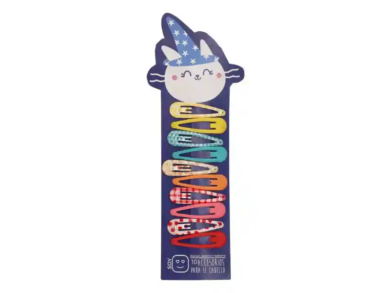 Set 10 Pinzas Estampadas Infantiles