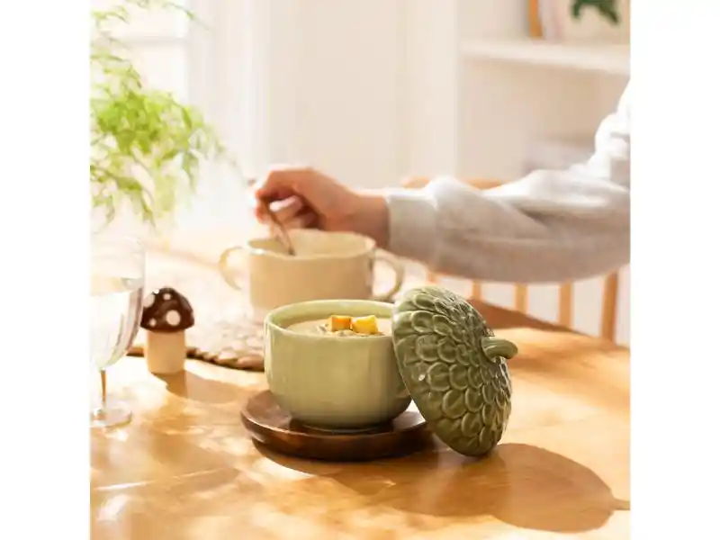 Set Plato De Madera Redondo U