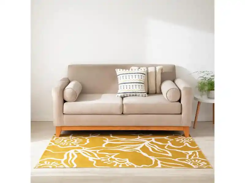 Alfombra Pelo Corto Con Diseño