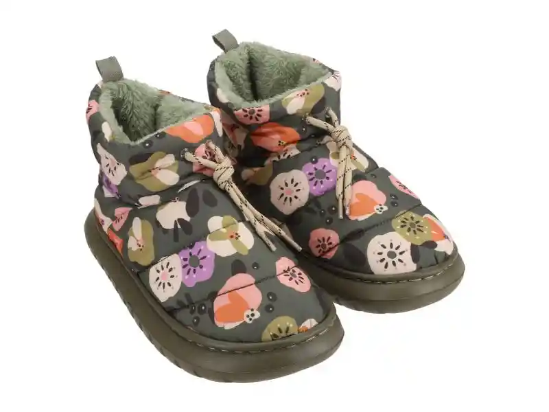 Pantufla Bota Con Estampado 39 - 40