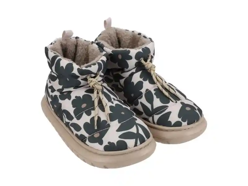 Pantufla Bota Con Estampado 37 -38