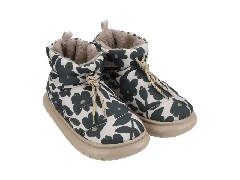 Pantufla Bota Con Estampado 35 - 36