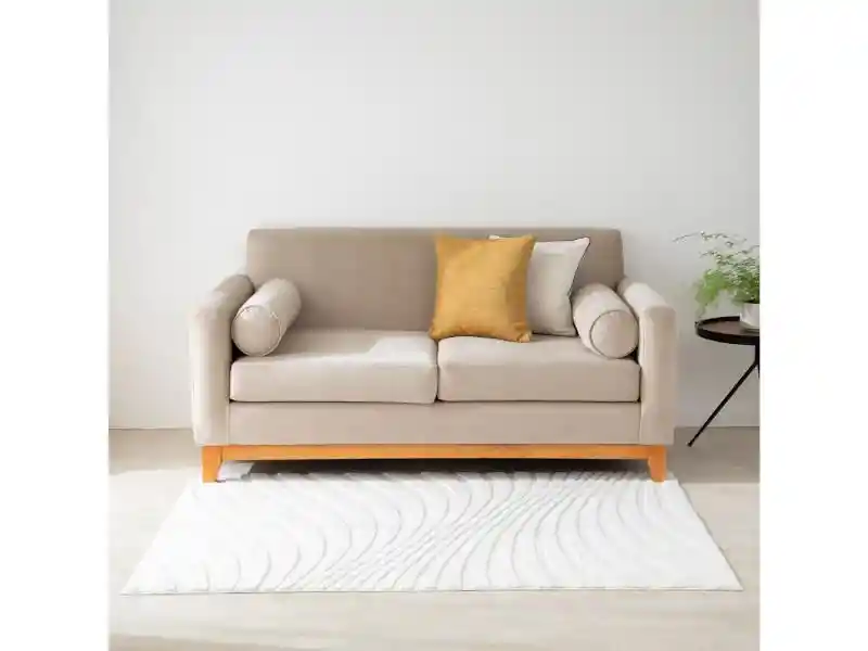 Alfombra Con Diseño En Relieve Poliéster