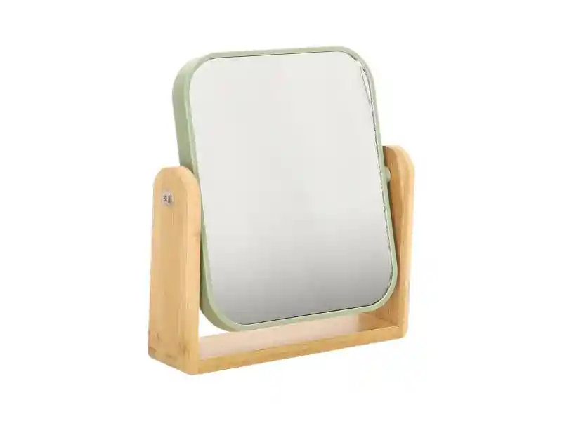 Espejo De Mesa Con Base Bambú U