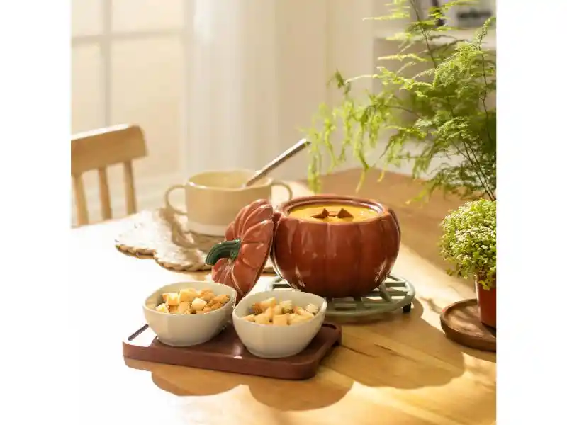 Bowl Sopera Con Forma De Calabaza U