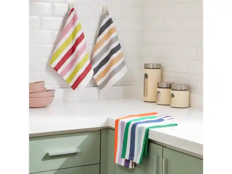 Set 4 Paños Para Cocina De Algodón U