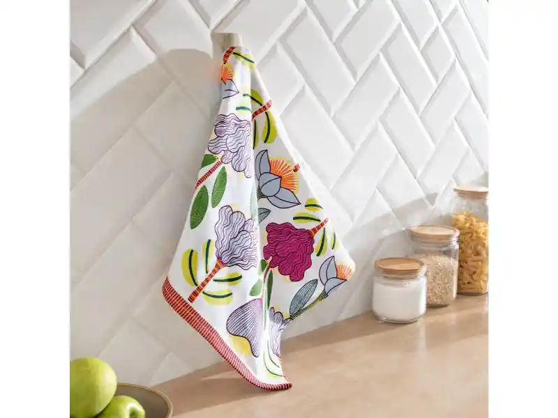 Paño De Cocina Con Estampado U