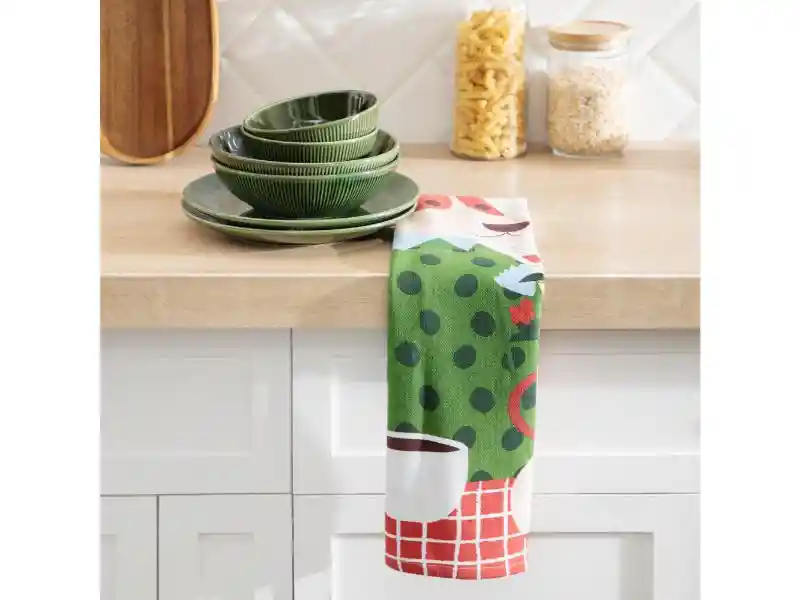 Paño De Cocina Con Estampado U