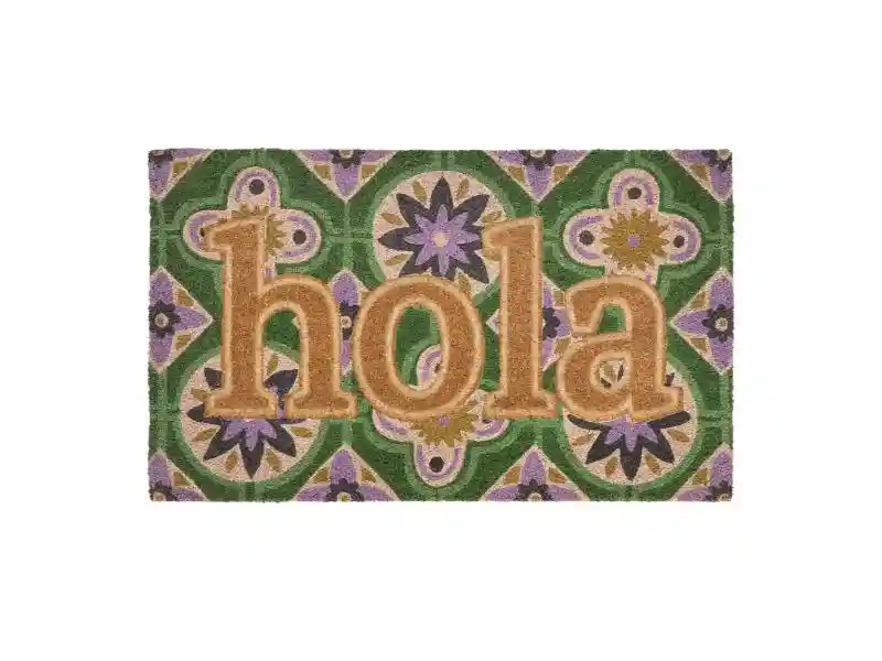 Limpiapiés Con Saludo De Fibra Natural