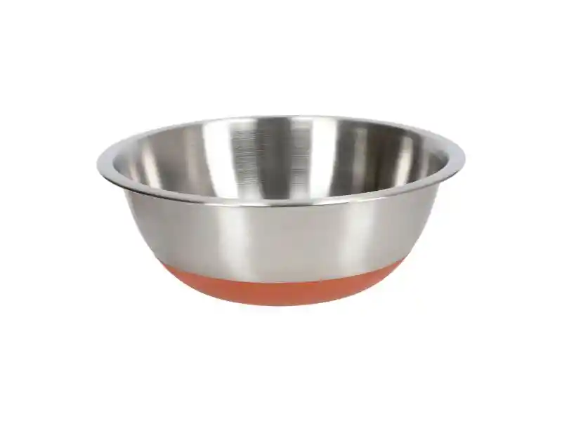 Bowl Mezclador De Acero Y Silicona U