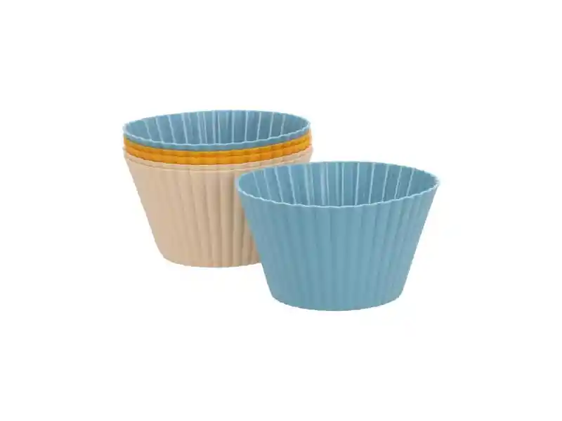 Set 6 Moldes Para Muffin L De Silicona U
